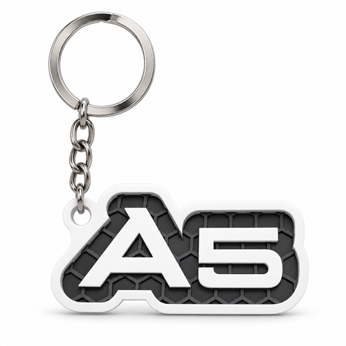 Breloc auto Audi A5 cu lanț și inel