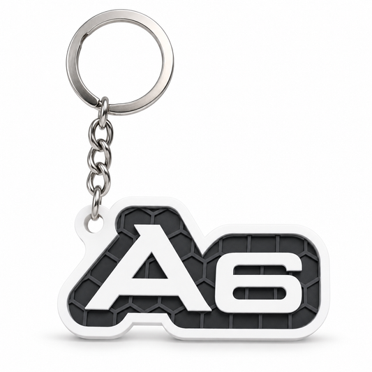 Breloc auto Audi A6 cu lanț și inel