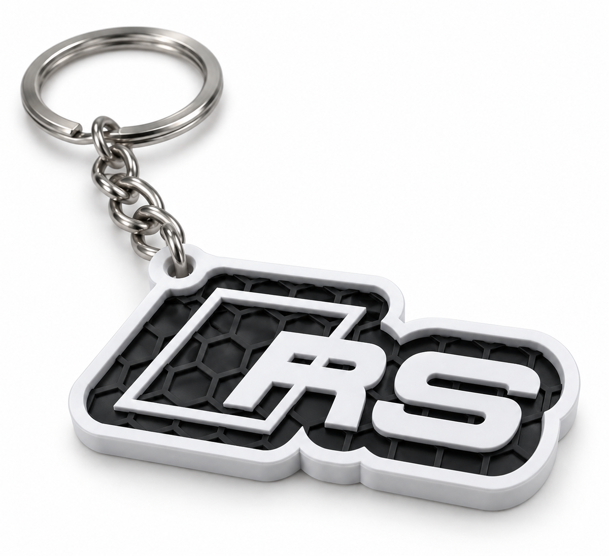 Breloc auto Audi RS cu lanț și inel