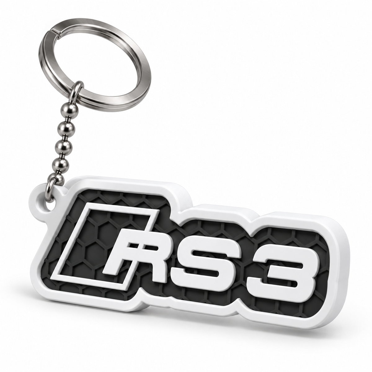 Breloc auto Audi RS3 cu lanț și inel