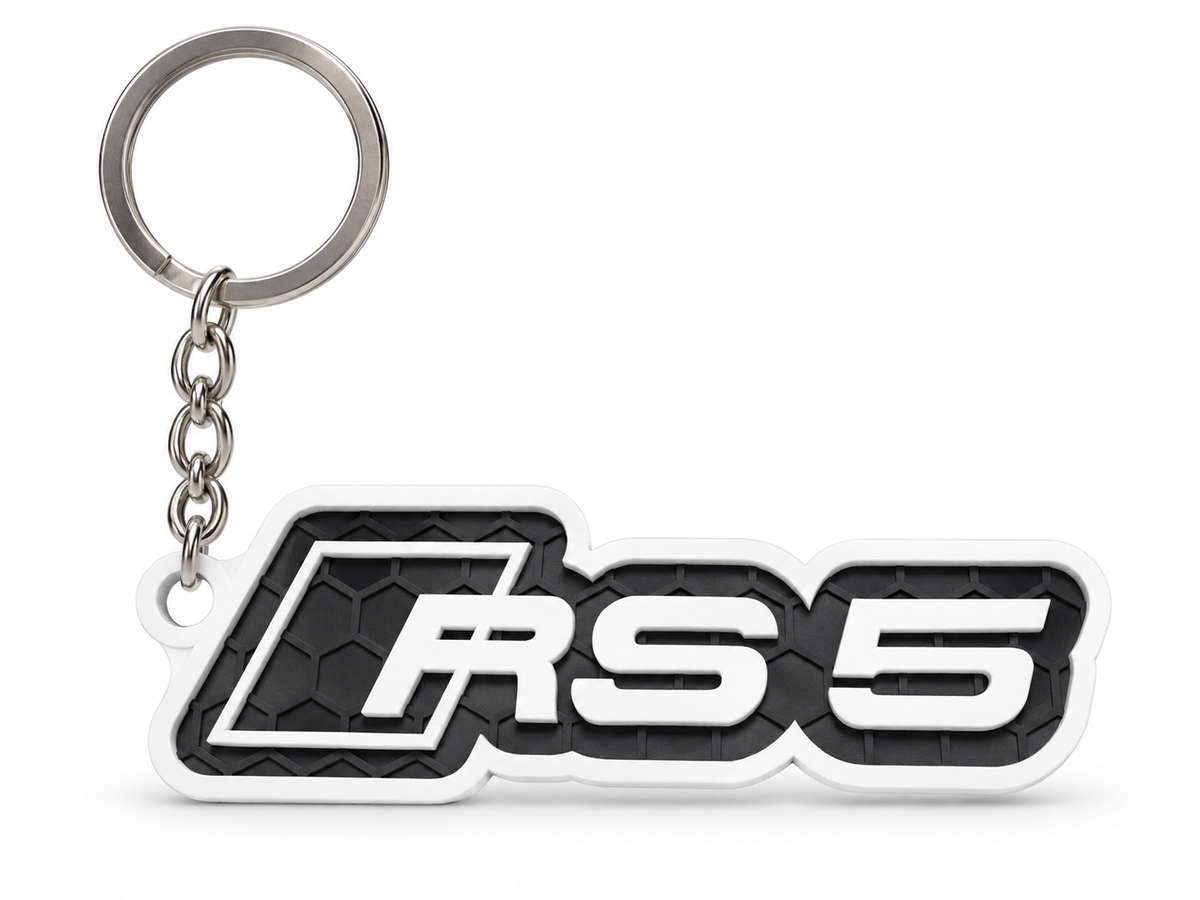 Breloc auto Audi RS5 cu lanț și inel