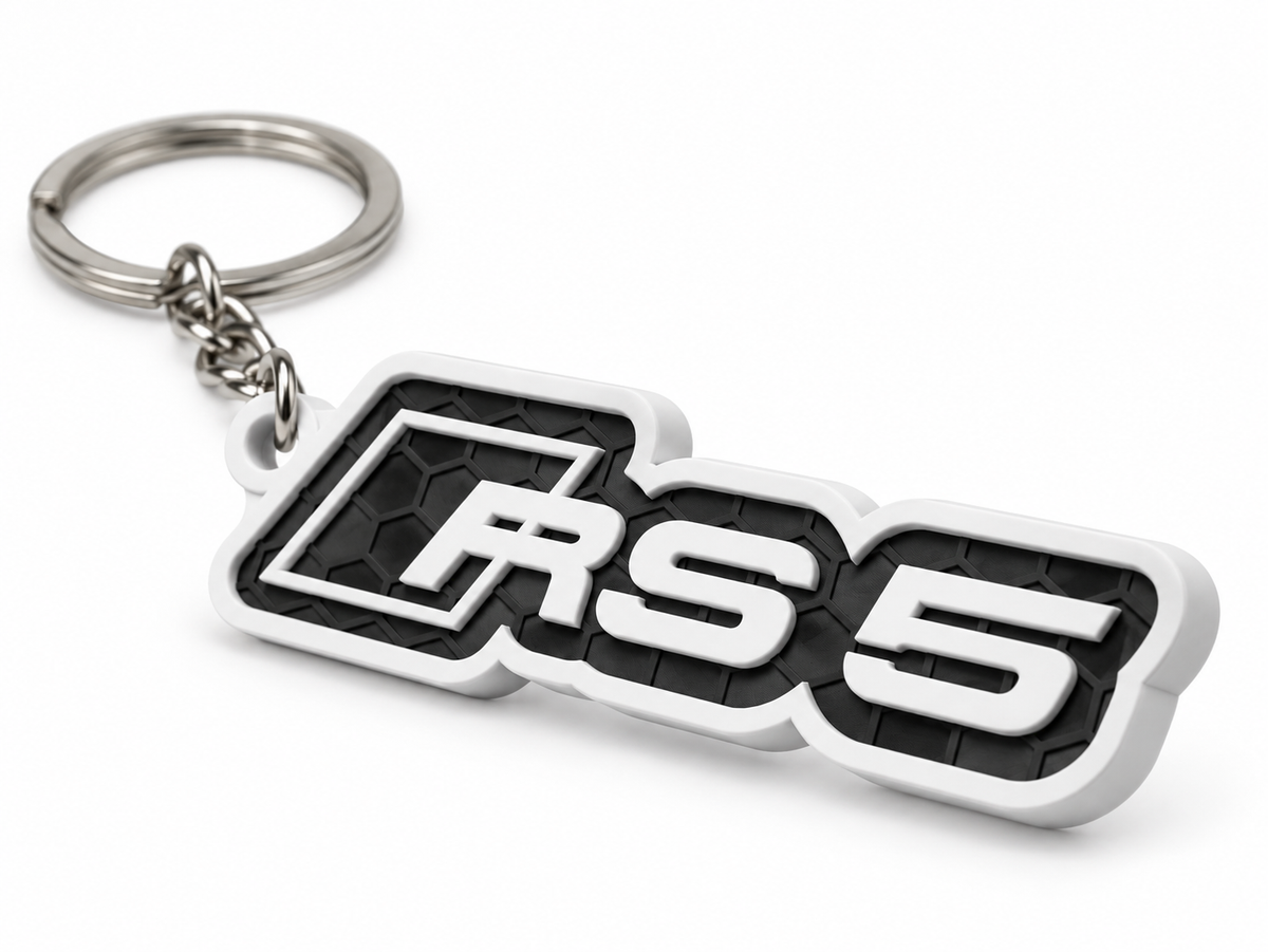 Breloc auto Audi RS5 cu lanț și inel
