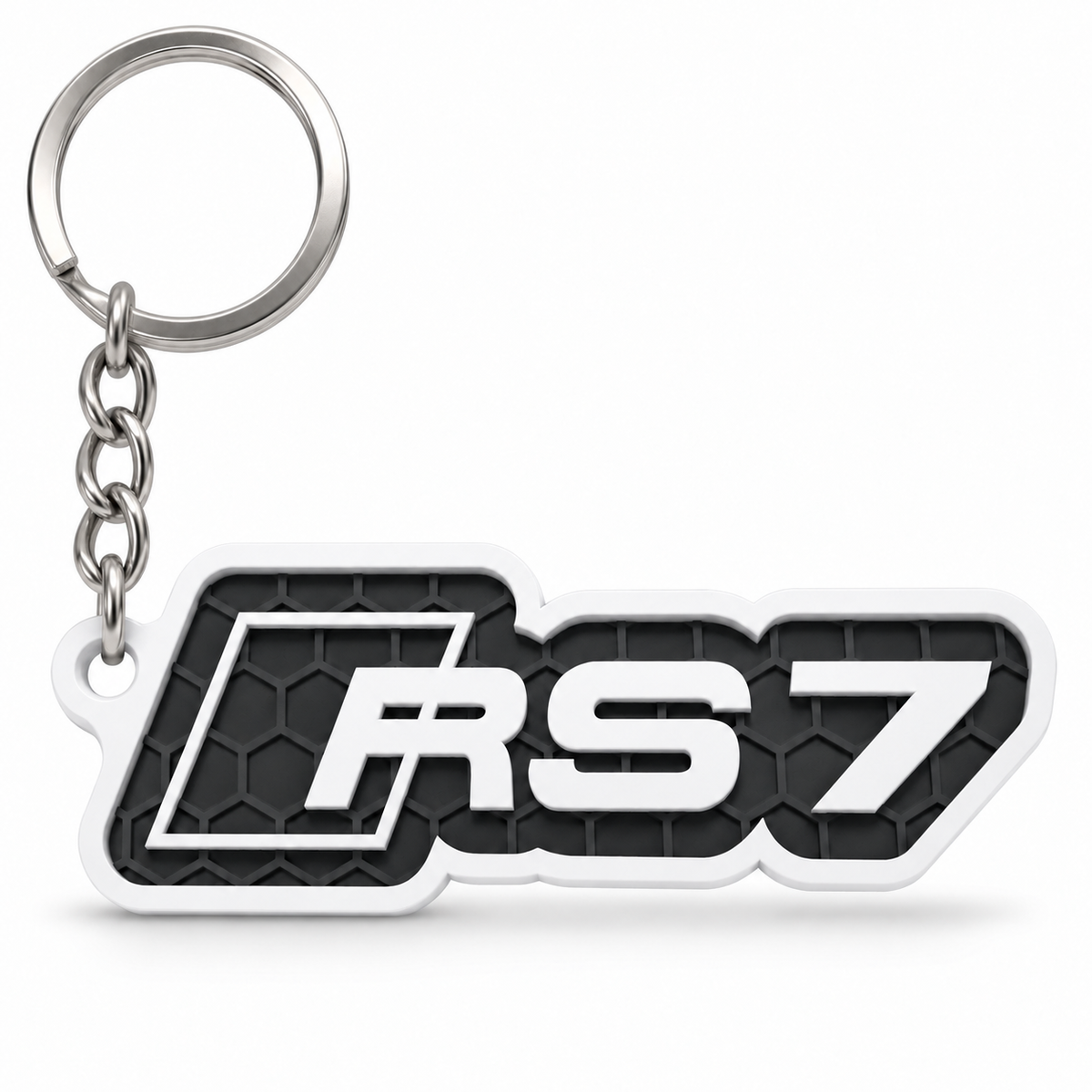 Breloc auto Audi RS7 cu lanț și inel