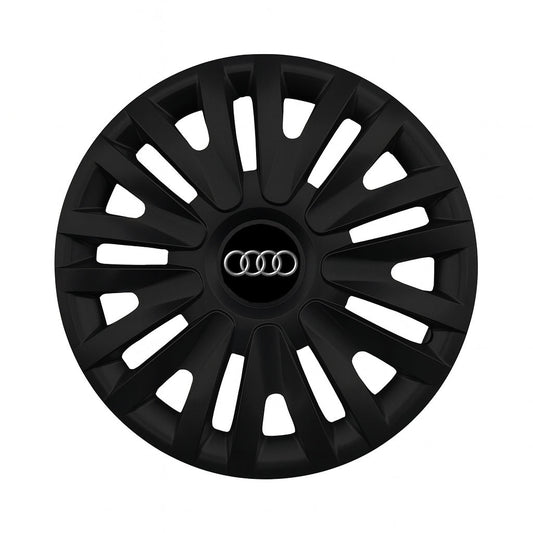 Set 4 capace roti potrivite jantelor de 15 inch compatibile AUDI, Model - 313 Black