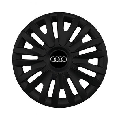Set 4 capace roti potrivite jantelor de 14 inch compatibile AUDI, Model - 217 Black