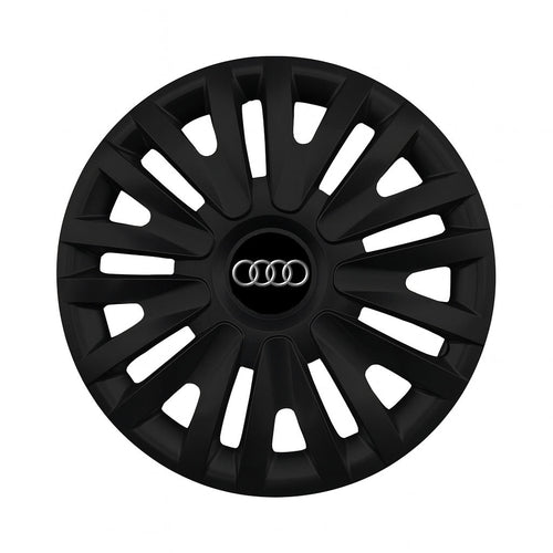Set 4 capace roti potrivite jantelor de 14 inch compatibile AUDI, Model - 217 Black