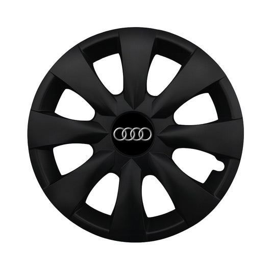 Set 4 capace roti potrivite jantelor de 15 inch compatibile AUDI, Model - 316 Black Edition