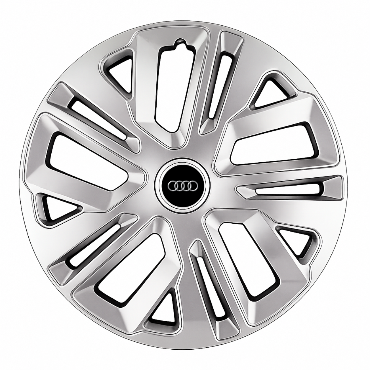 Set 4 Capace Roti 15 inchi (R15) Raven Gri, Compatibile Cu Audi
