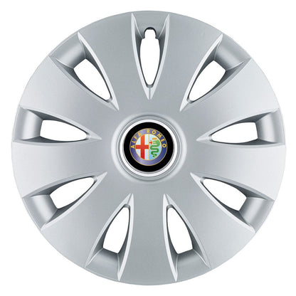 Set 4 capace roti 16 inchi (R16) compatibile ALFA ROMEO, Model Aura Gri