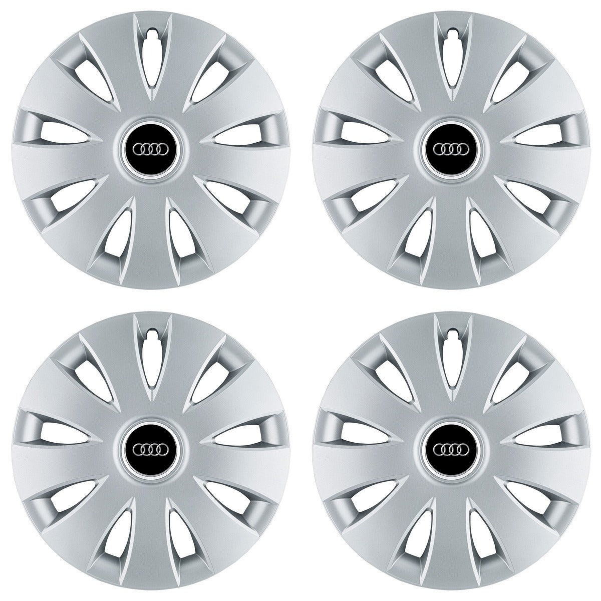 Set 4 capace roti 16 inchi (R16) compatibile AUDI, Model Aura Gri