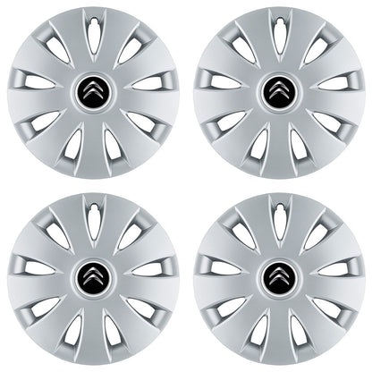 Set 4 capace roti 16 inchi (R16) compatibile CITROEN, Model Aura Gri
