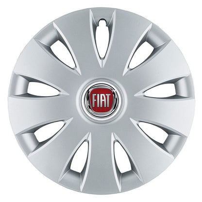Set 4 capace roti 16 inchi (R16) compatibile FIAT, Model Aura Gri