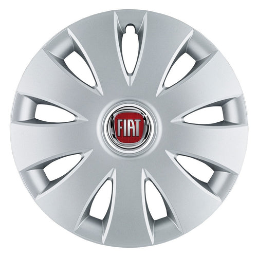 Set 4 capace roti 16 inchi (R16) compatibile FIAT, Model Aura Gri