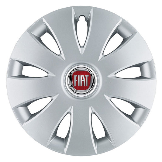Set 4 capace roti 16 inchi (R16) compatibile FIAT, Model Aura Gri