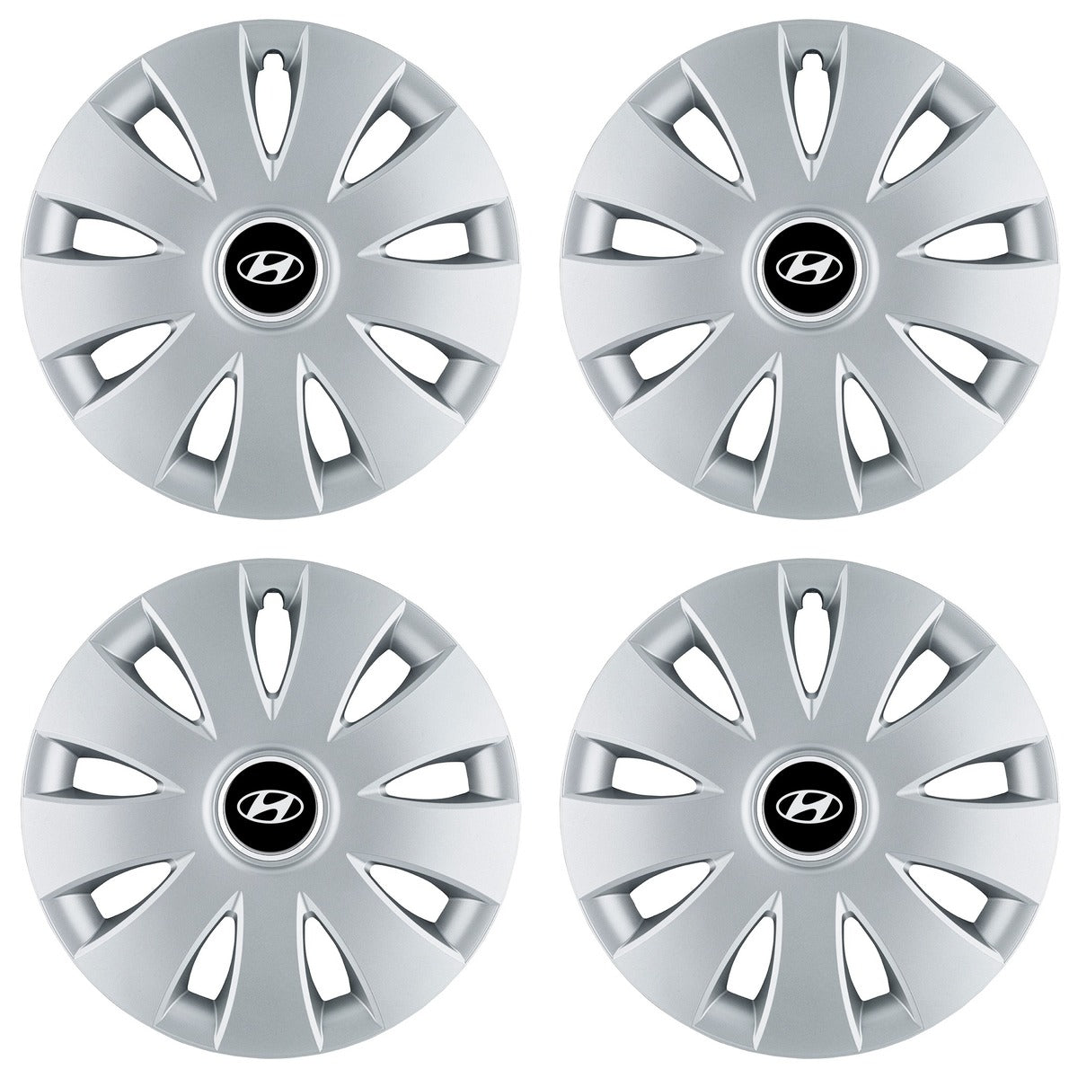 Set 4 capace roti 16 inchi (R16) compatibile HYUNDAI, Model Aura Gri