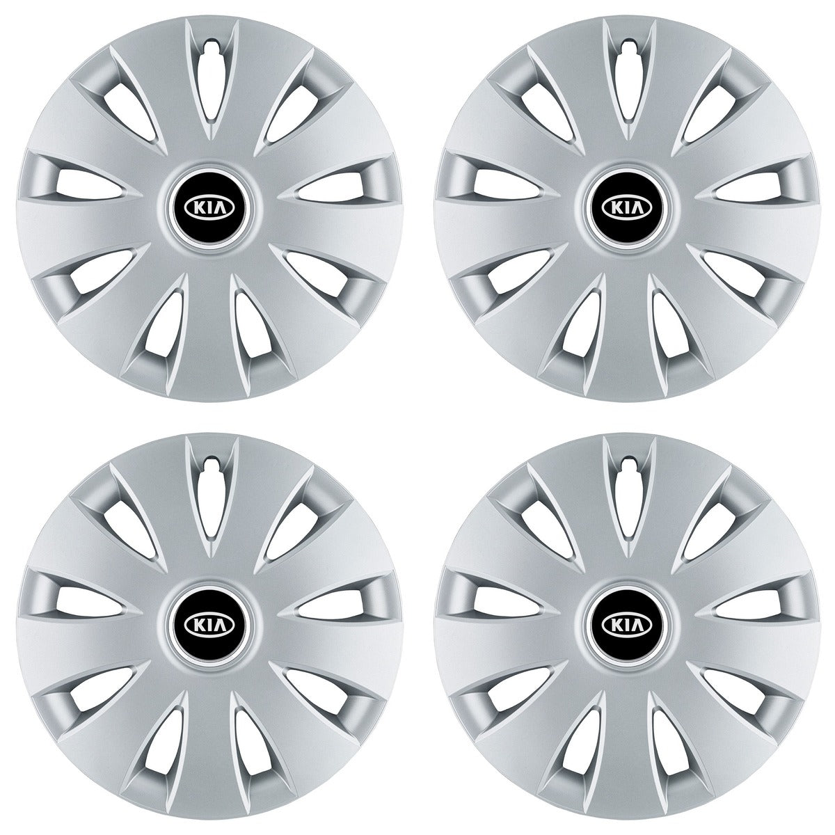 Set 4 capace roti 16 inchi (R16) compatibile KIA, Model Aura Gri