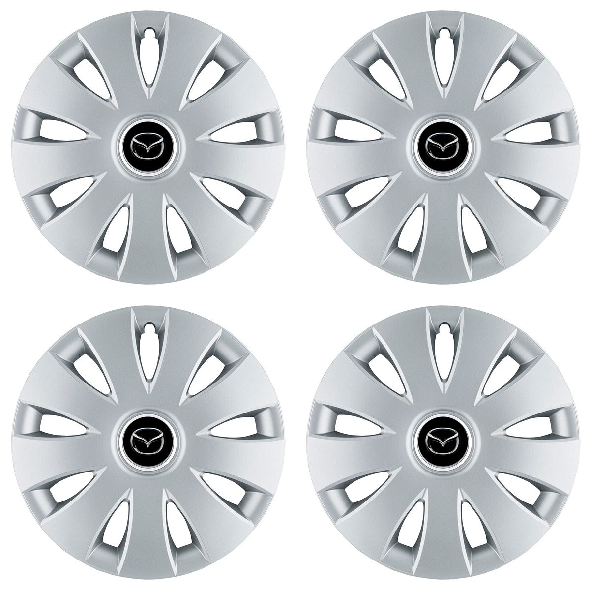 Set 4 capace roti 16 inchi (R16) compatibile MAZDA, Model Aura Gri