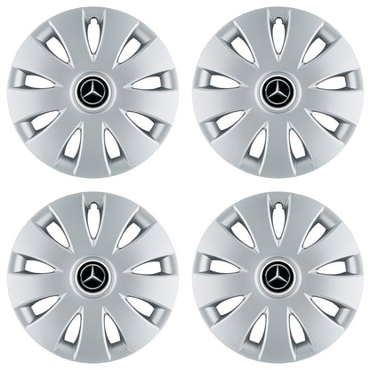 Set 4 capace roti 16 inchi (R16) compatibile MERCEDES, Model Aura Gri
