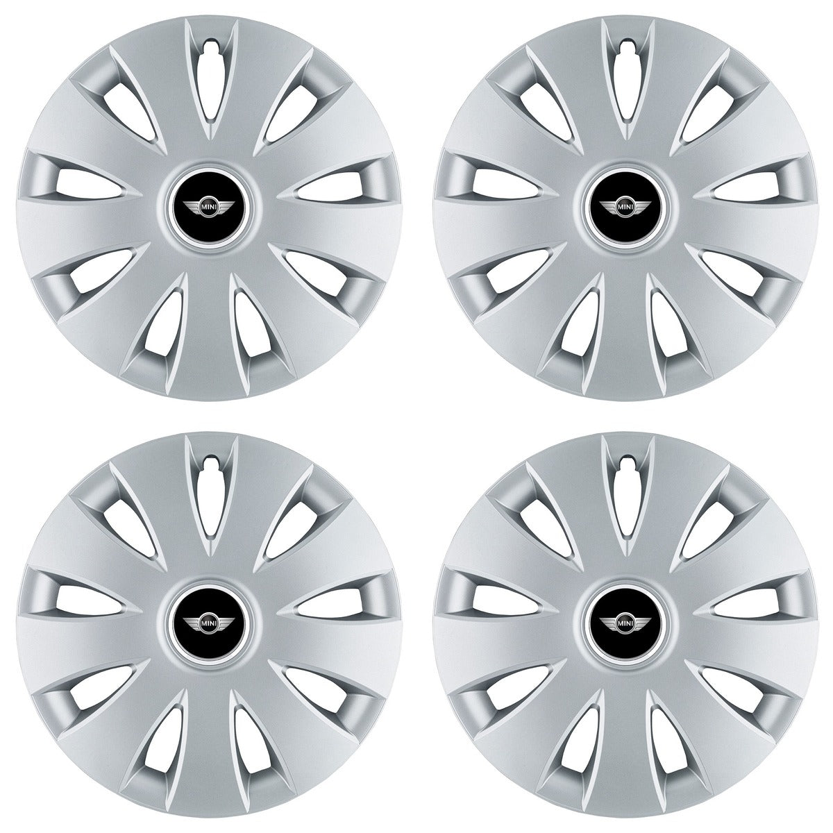 Set 4 capace roti 16 inchi (R16) compatibile MINI, Model Aura Gri