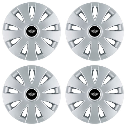 Set 4 capace roti 16 inchi (R16) compatibile MINI, Model Aura Gri