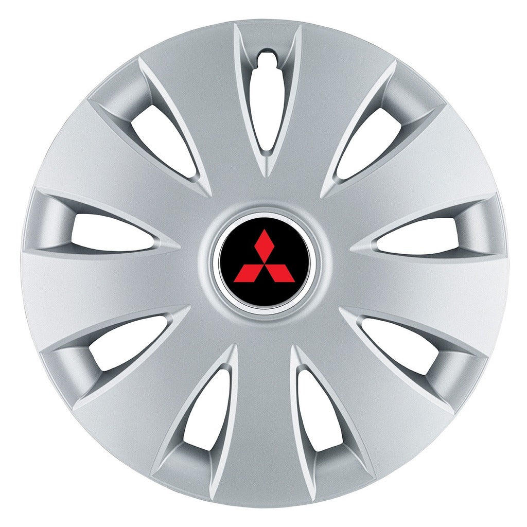 Set 4 capace roti 16 inchi (R16) compatibile MITSUBISHI, Model Aura Gri