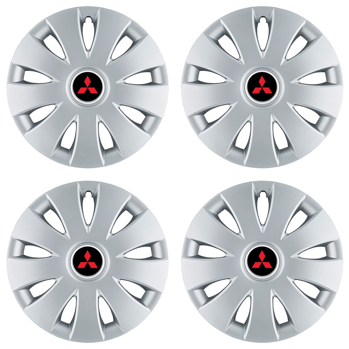 Set 4 capace roti 16 inchi (R16) compatibile MITSUBISHI, Model Aura Gri