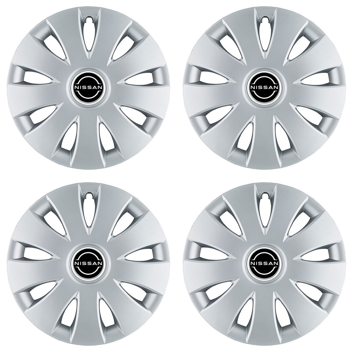 Set 4 capace roti 16 inchi (R16) compatibile NISSAN, Model Aura Gri