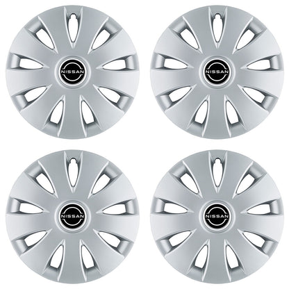 Set 4 capace roti 16 inchi (R16) compatibile NISSAN, Model Aura Gri