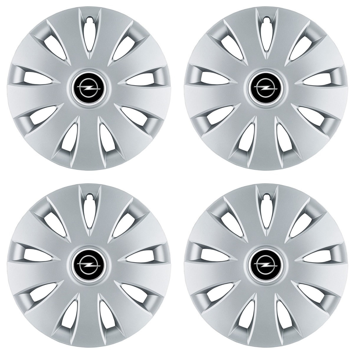 Set 4 capace roti 16 inchi (R16) compatibile OPEL, Model Aura Gri