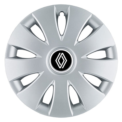 Set 4 capace roti 16 inchi (R16) compatibile RENAULT, Model Aura Gri