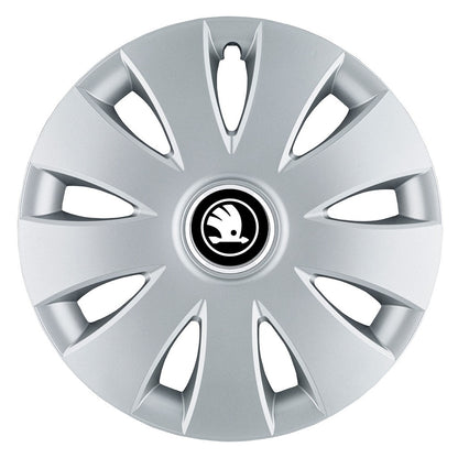 Set 4 capace roti 16 inchi (R16) compatibile SKODA, Model Aura Gri