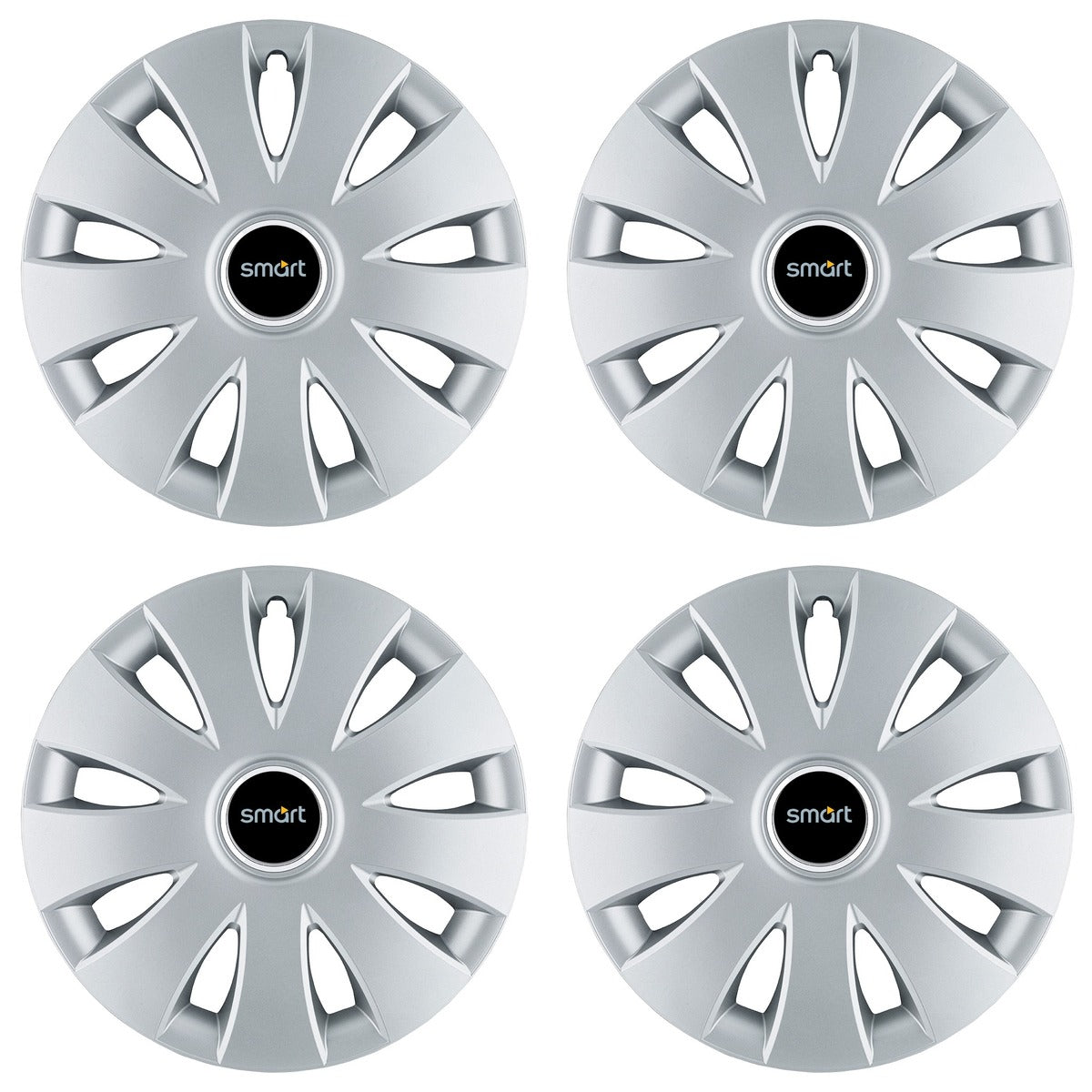 Set 4 capace roti 16 inchi (R16) compatibile SMART, Model Aura Gri