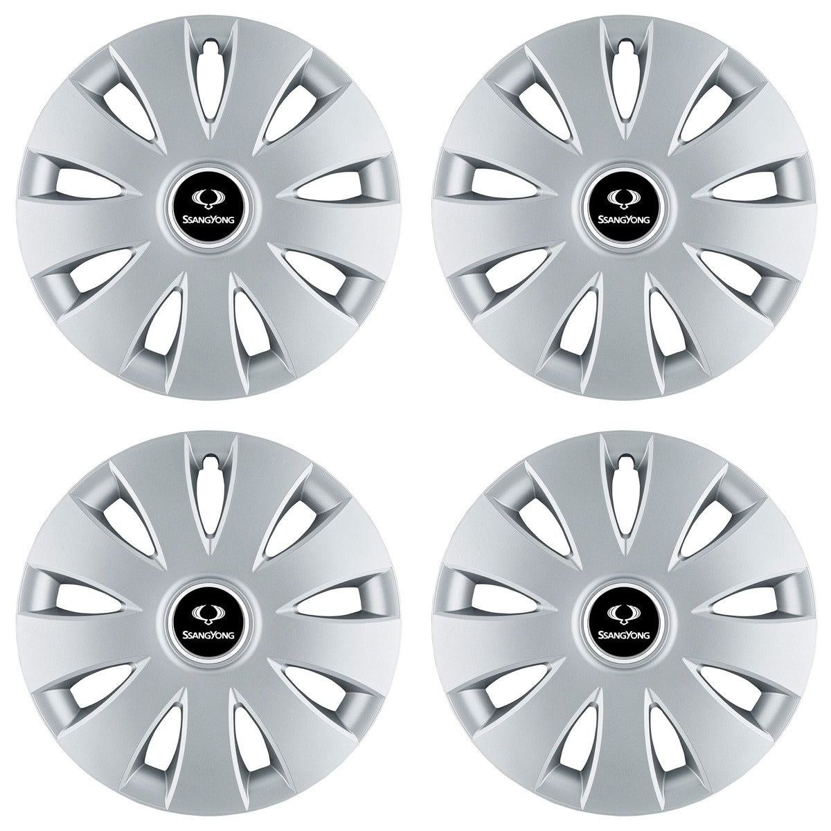 Set 4 capace roti 16 inchi (R16) compatibile SSANGYONG, Model Aura Gri