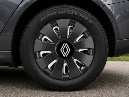 Set 4 capace roti Aura grafit R14, pentru gama auto Renault Nou