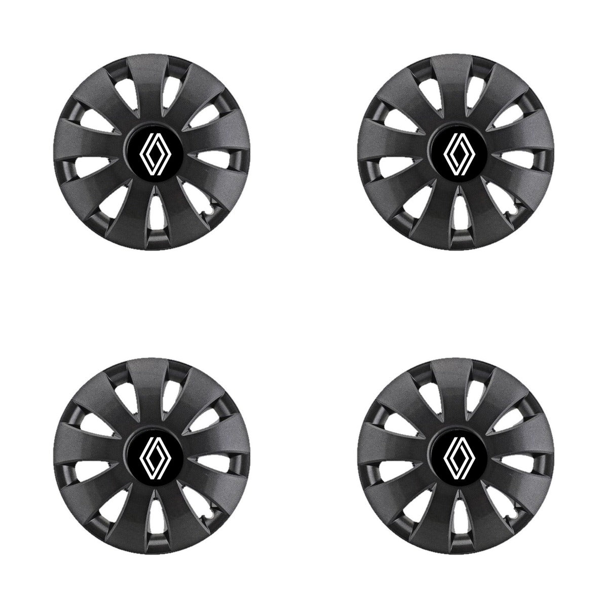 Set 4 capace roti Aura grafit R16, pentru gama auto Renault Nou