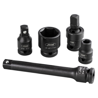 SET DE 14 TUBULARE DE IMPACT SCURTE 1/2` JBM