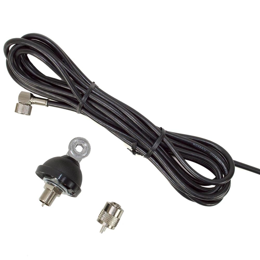 ANTENA CB PNI S75 CU FLUTURE, CU MONTURA, CABLU SI MUFA PL