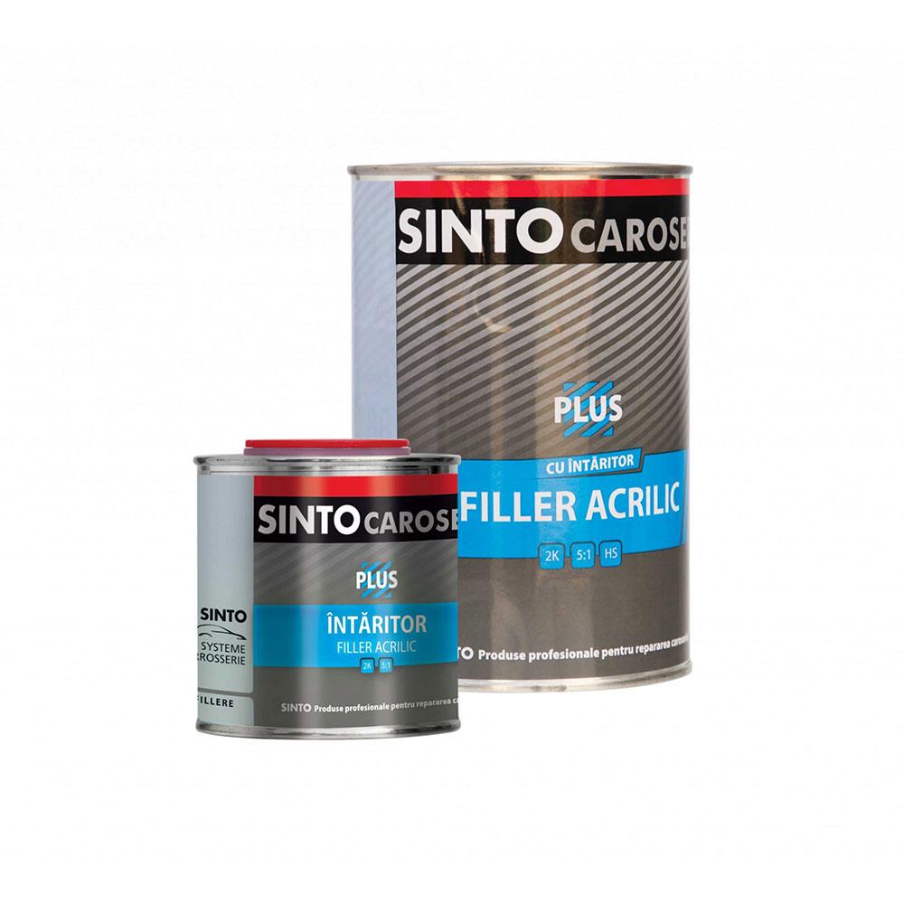 FILLER ACRILIC "PLUS" 5:1 CU INTARITOR, ALB (0.75L + 0.15L) SINTO