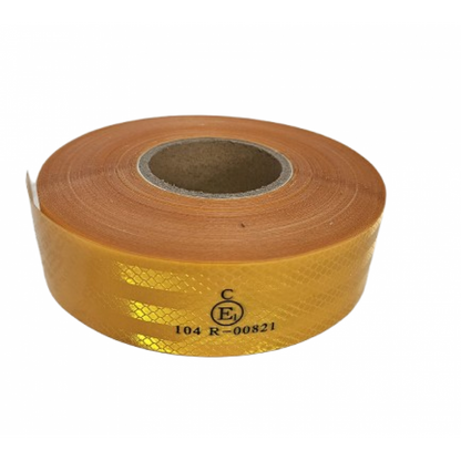 Banda reflectorizanta auto GALBENA continua Premium Quality-50m/rola
