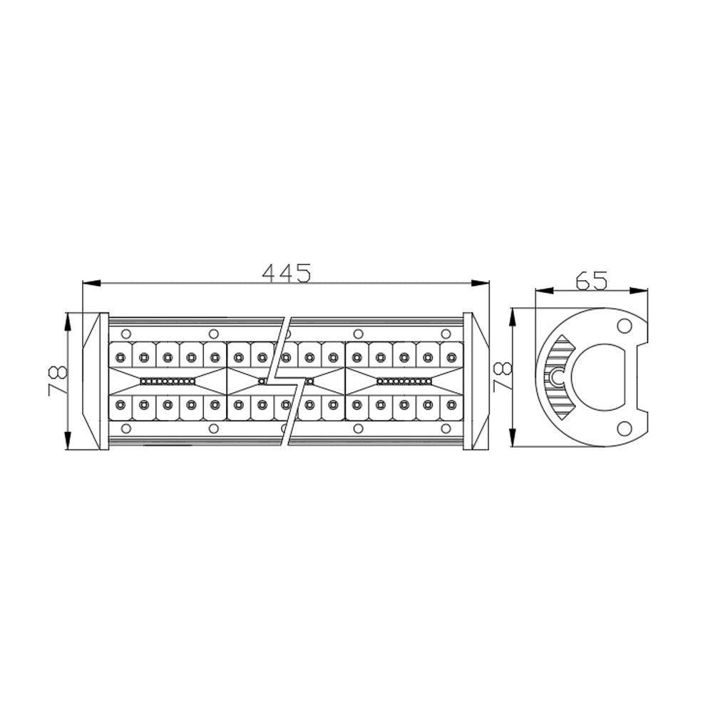 Bară Led Auto Off Road - 120W - 120 SMD LED Carguard