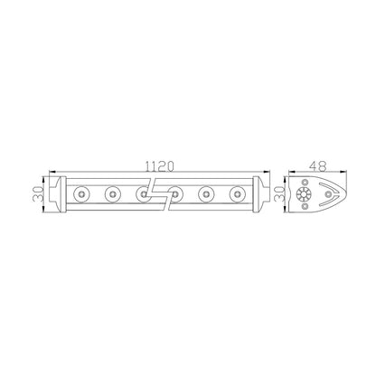 Bară Led Auto Off Road - 126W - 42 SMD LED Carguard