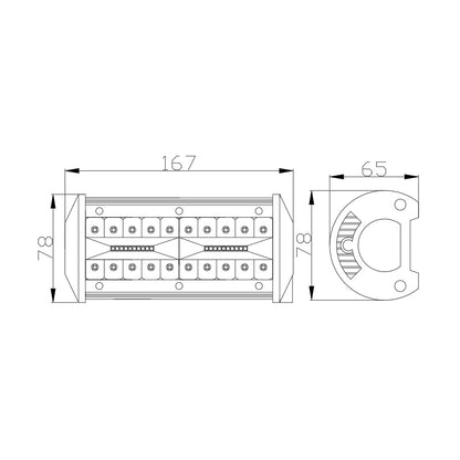 Bară Led Auto Off Road - 40W - 40 SMD LED Carguard
