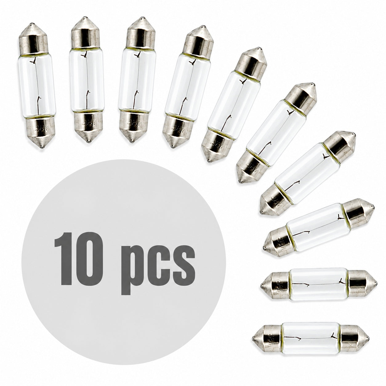 Bec auto C5W- 11x35mm 12V 5W - set de 10 - CARGUARD