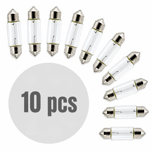 Bec auto C5W- 11x35mm 12V 5W - set de 10 - CARGUARD