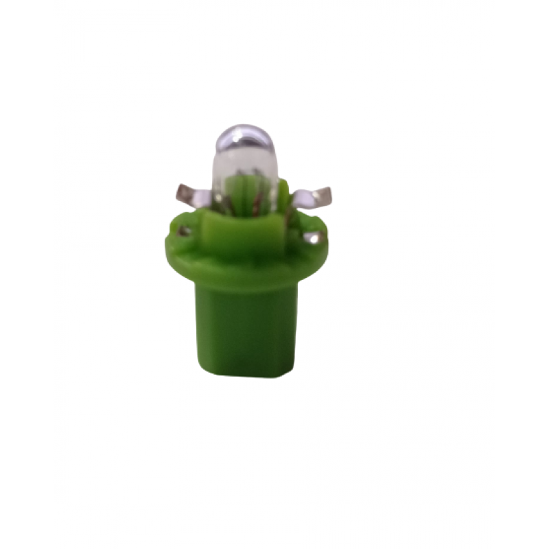 Bec halogen T5 B8,5 D 12V 2W verde