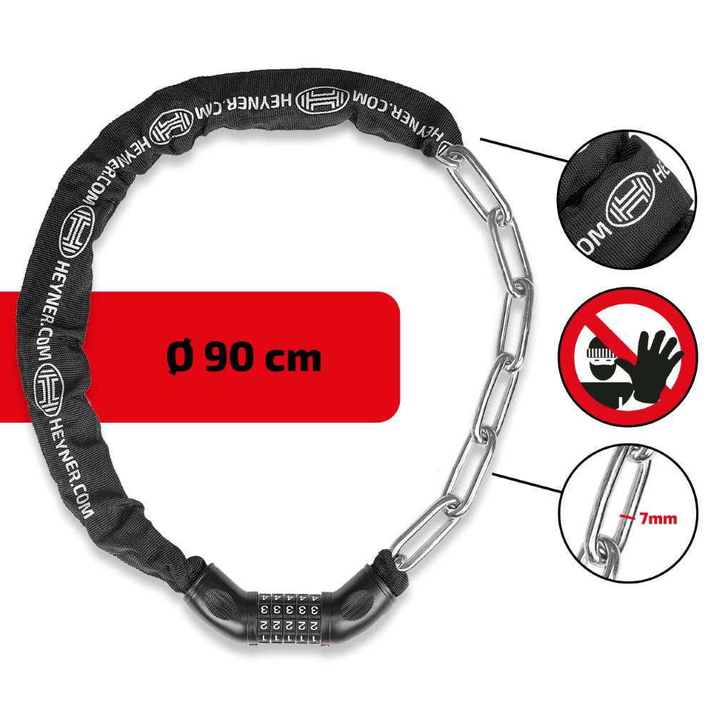 ANTIFURT PENTRU BICICLETA 90 CM CU CIFRU