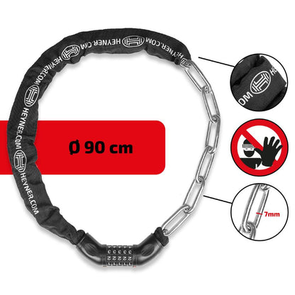ANTIFURT PENTRU BICICLETA 90 CM CU CIFRU