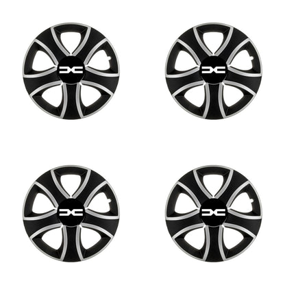 Set 4 Capace Roti 16 inchi (R16) Bis Gri-Negru, Compatibile Cu Dacia Nou
