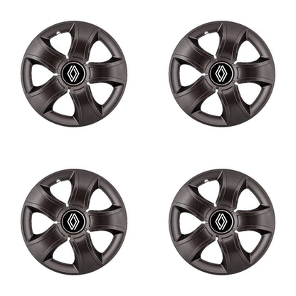 Set 4 Capace Roti 14 inchi (R14) Bis Negru, Compatibile Cu Renault Nou