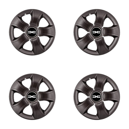 Set 4 Capace Roti 15 inchi (R15) Bis Negru, Compatibile Cu Dacia Nou